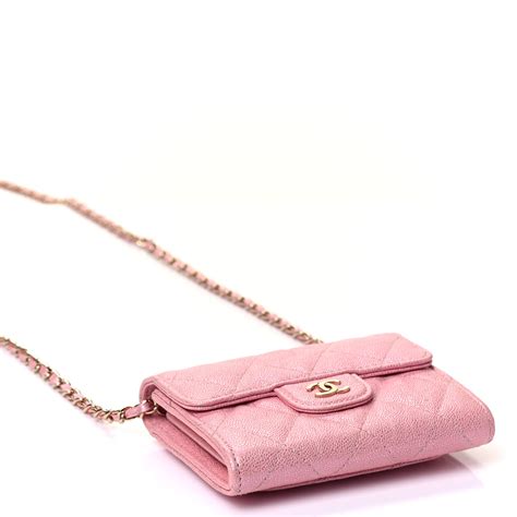 flap phone holder with chain chanel|fashionphile chanel caviar card holder.